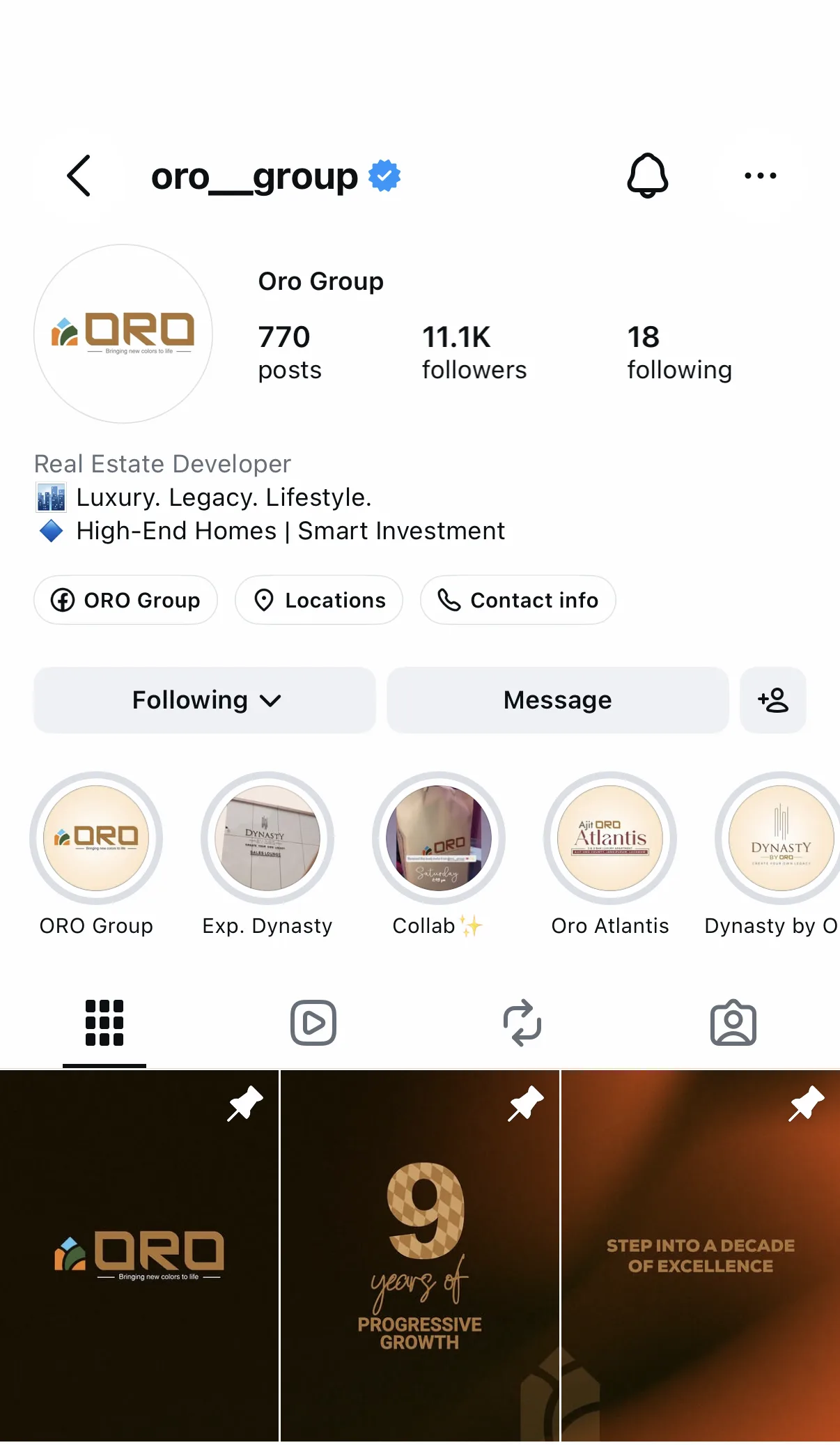 Instagram Results Screenshot