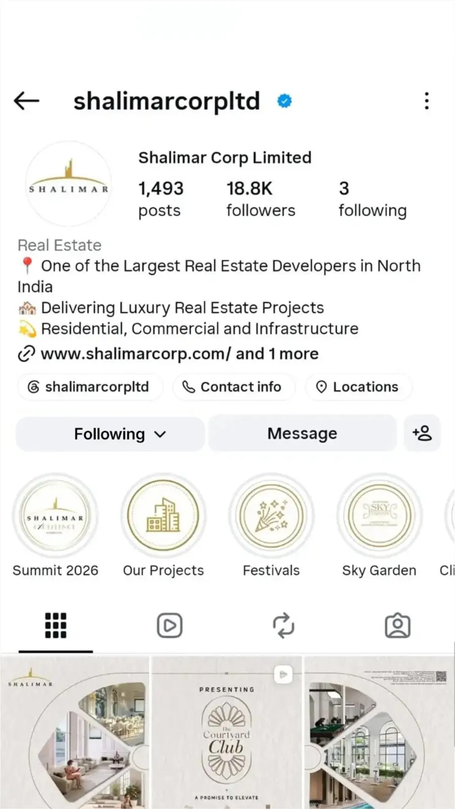 Shalimar Corp Real Estate Instagram Campaign