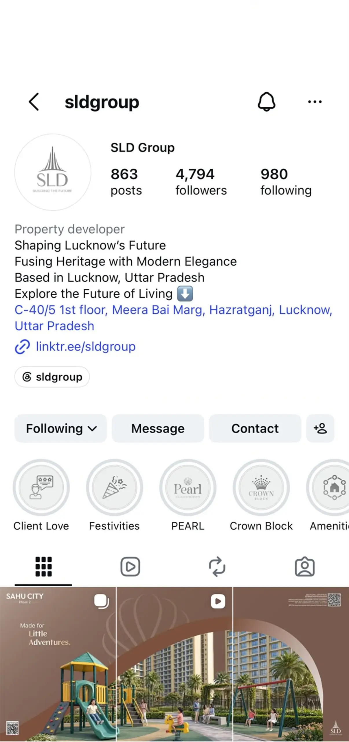 Instagram Results Screenshot