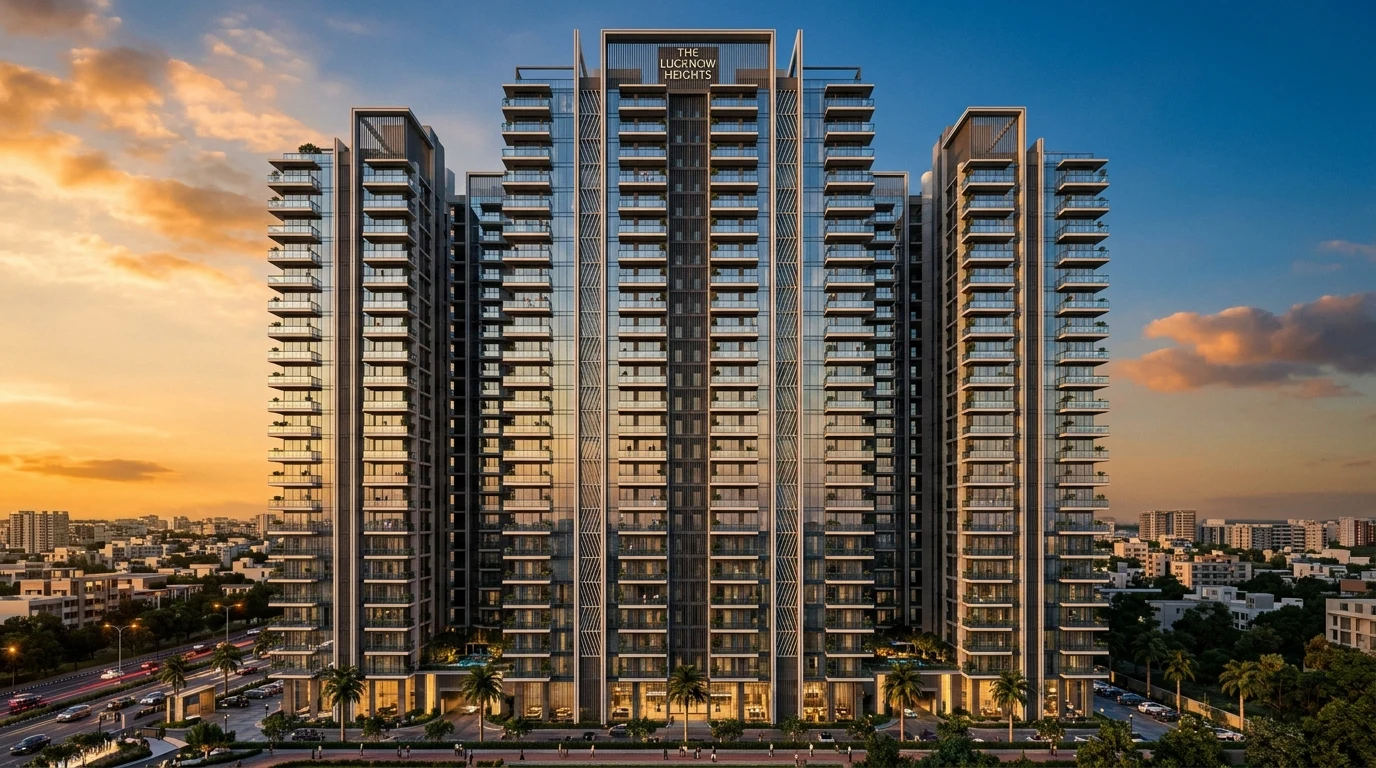 Architectural elevation of Sahu City Pearl in Lucknow